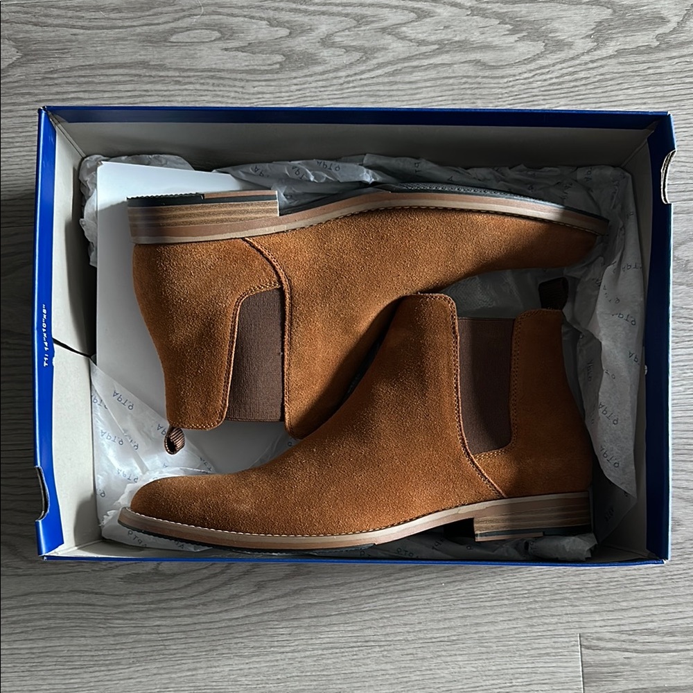 Men's Brown Suede Chelsea Boots